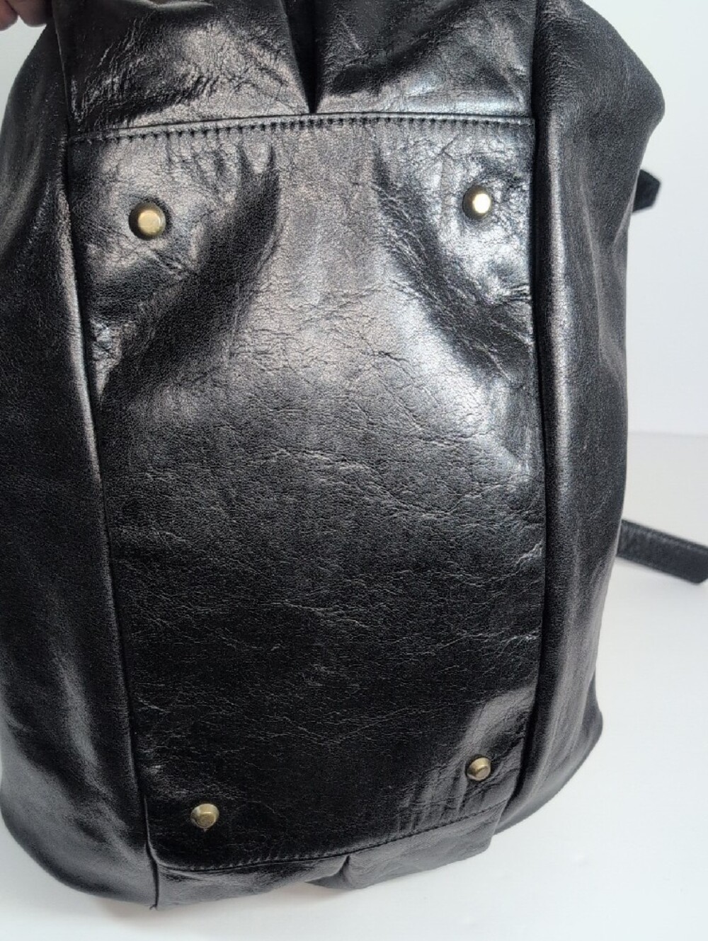 Vivienne Westwood Vintage Y2K Leather Boston Bag Orb Charm - Picture 8 of 16